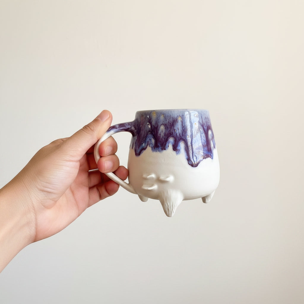 Starry Drip Tripod Mug
